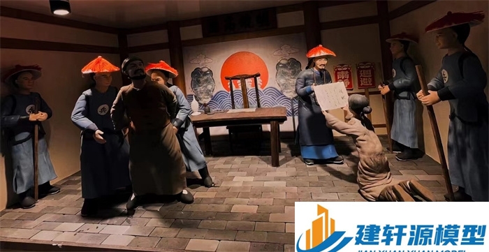 涞源陈规除恶绅微缩场景