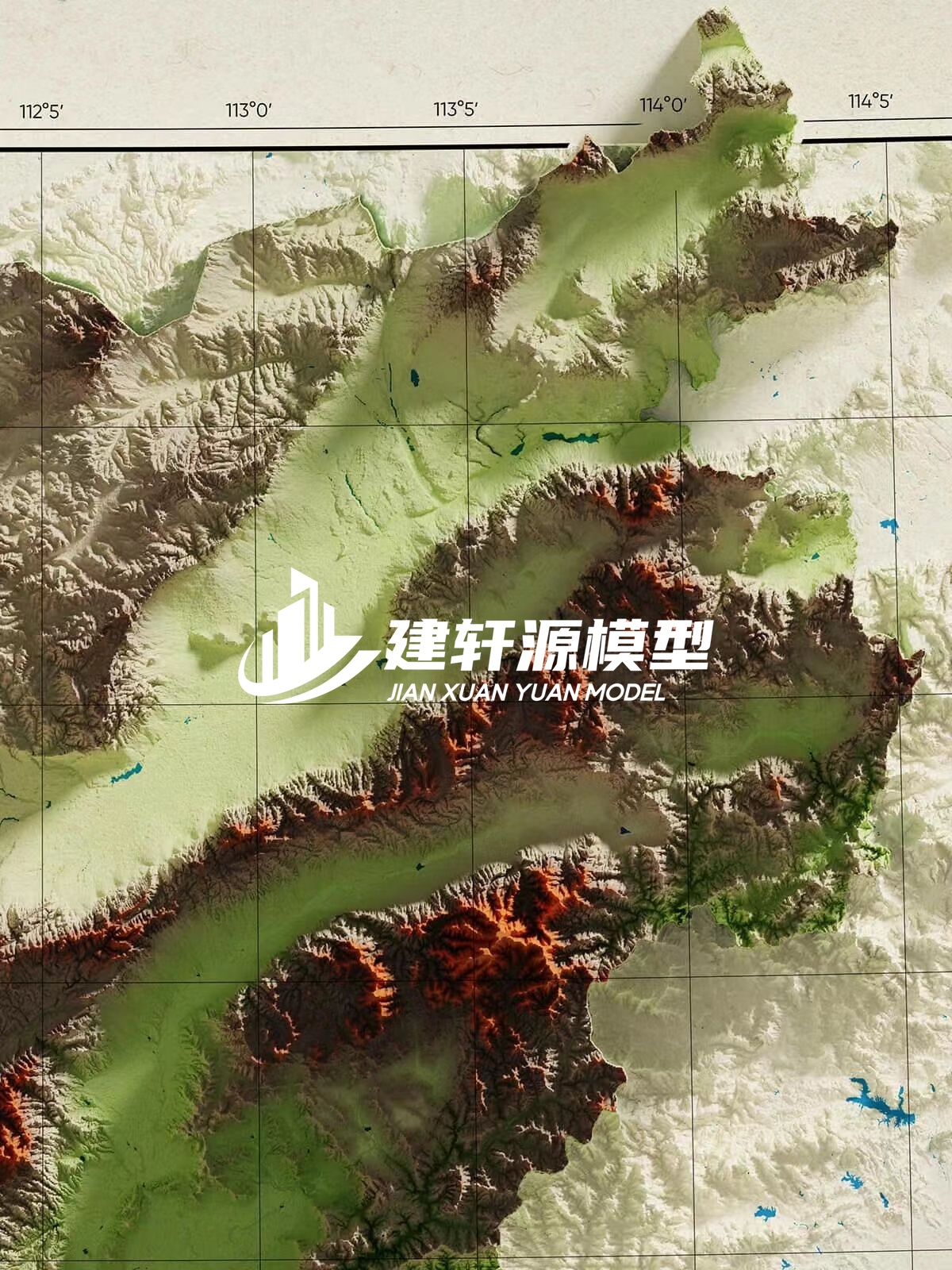 涞源地形模型制作